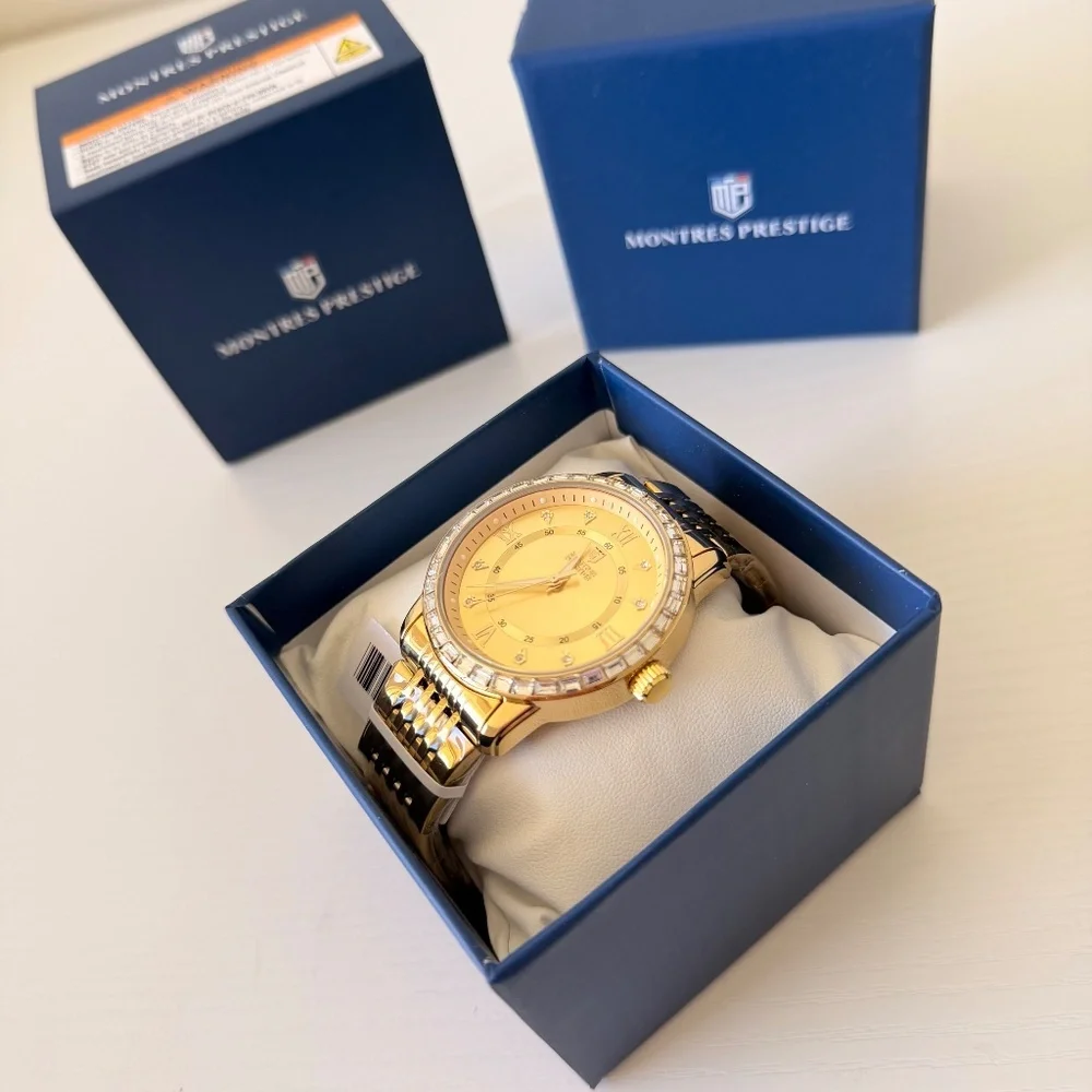 New! Montres Prestige X Invicta Men's Gold Watch, Authentic